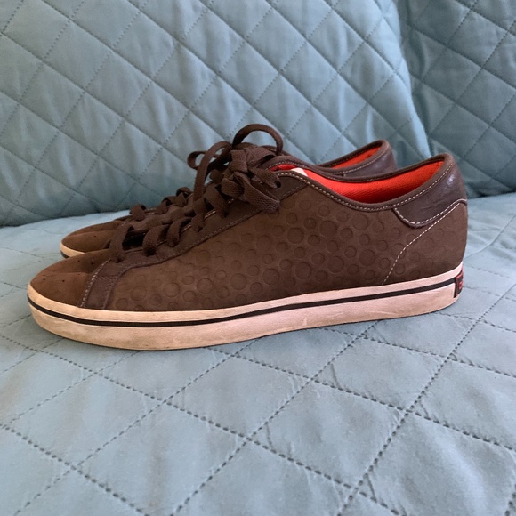 Woman’s Adidas Brown/Orange Shoes Size 8.5 - Picture 2 of 6